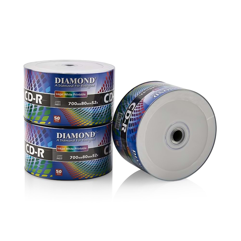 DİAMOND CD-R 700 Mb 80 Min 52X Boş Cd 50'li Paket