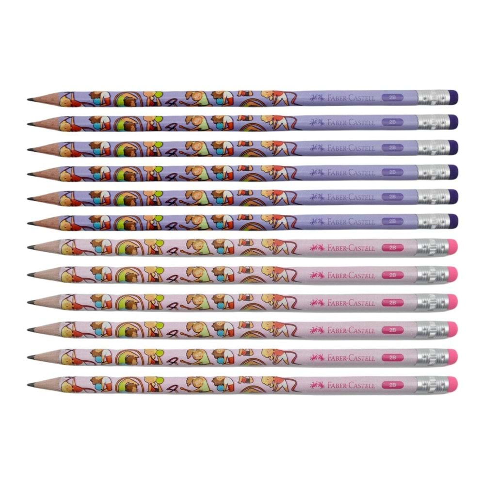 Faber-Castell Faber Castell 2b Jimnastik Silgili Kurşun Kalem 72 Lİ