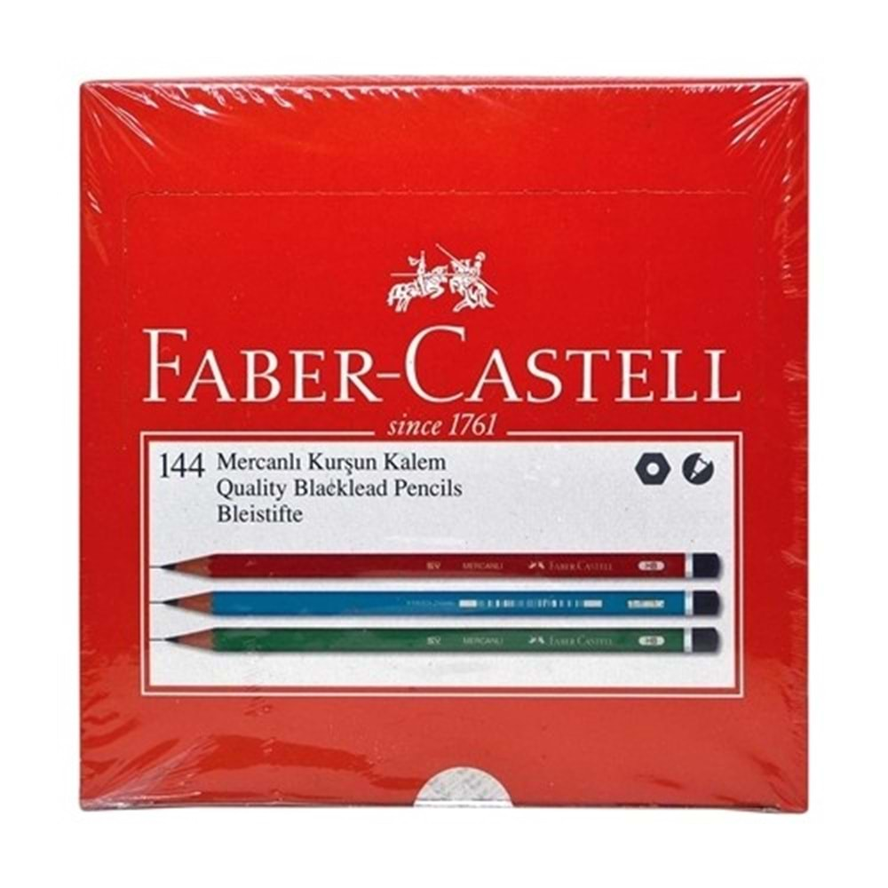 Faber-Castell 2160 Mercanlı Köşeli Kurşun Kalem 144 lü