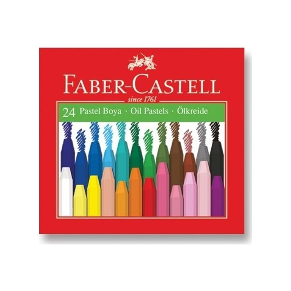 Faber-Castell Karton Kutu Pastel Boya 24 Renk