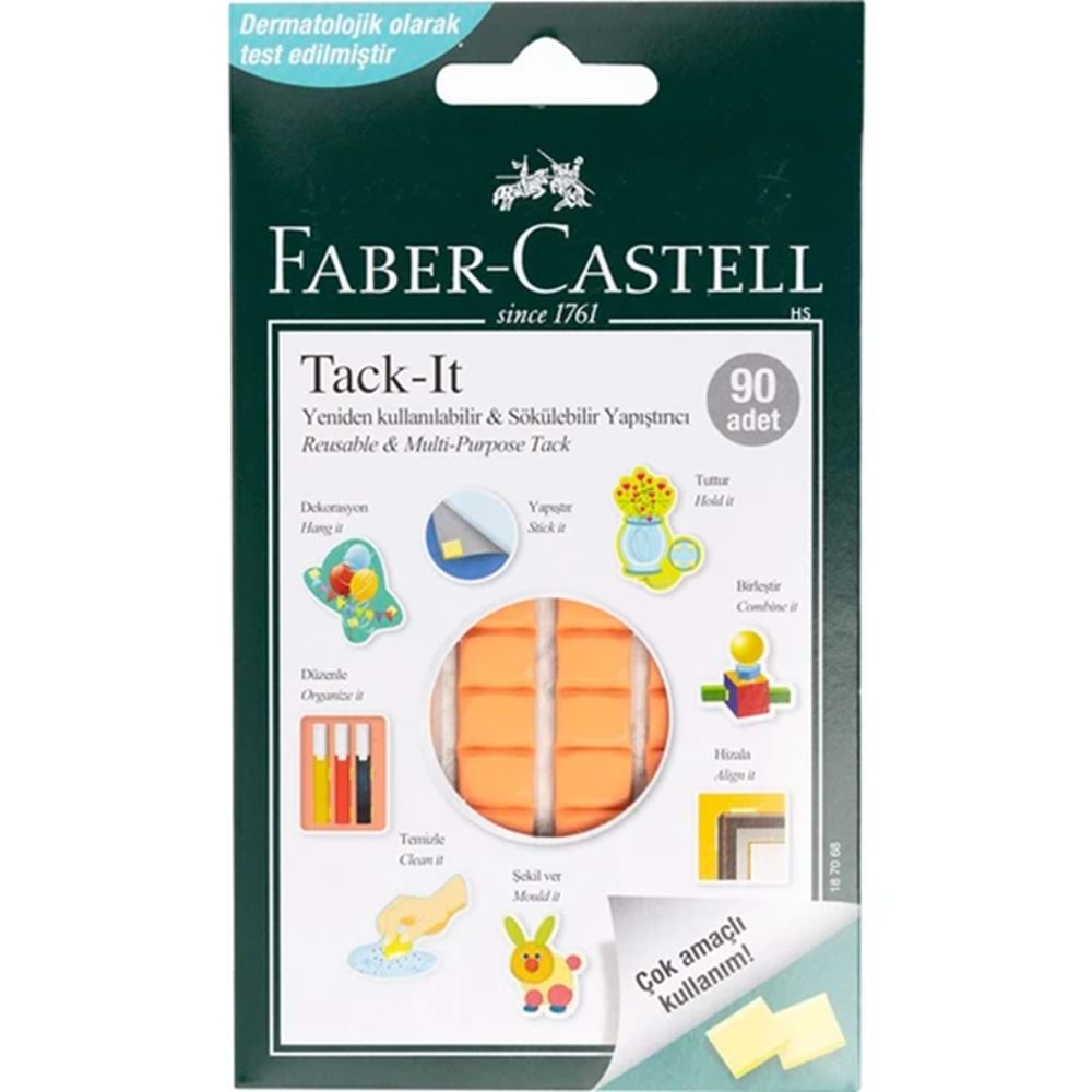 Faber-Castell Tack-It Karışık Renkli 50 gr 5130187093