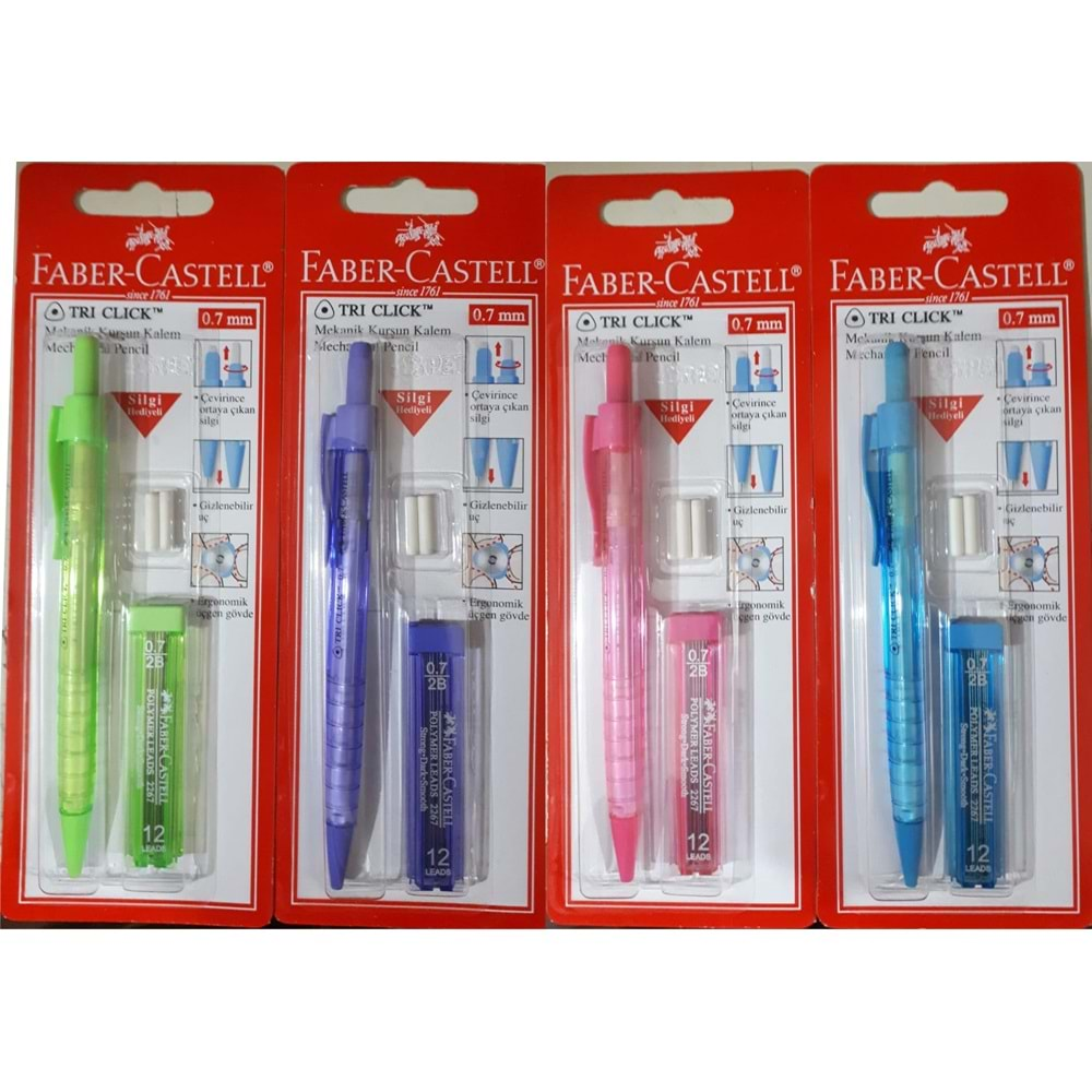 Faber Castell 0.7 Mm Tri Click Versatil Kalem Seti