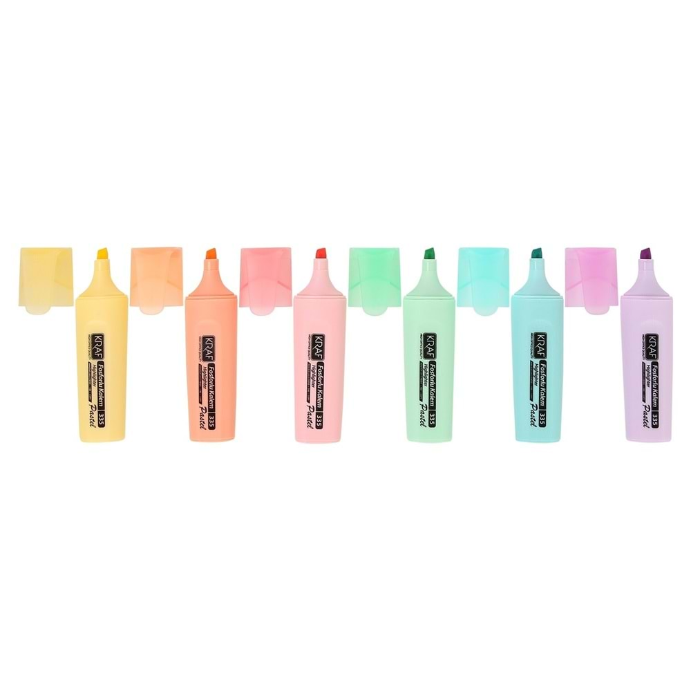 Kraf 335 Fosforlu Kalem Pastel 6 Lı SET