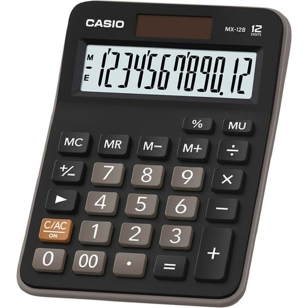 Casio Mx-12b-Bk 12 Hane Masaüstü Hesap Makinesi