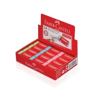 Faber-Castell Dust-Free Renkli Silgi 24'lü PAKET