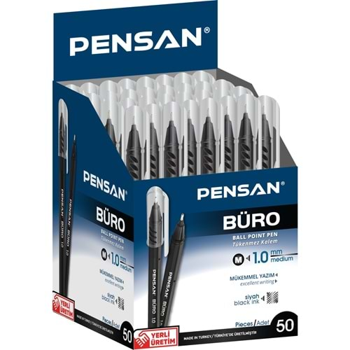 PENSAN BÜRO TÜKENMEZ KALEM 1MM 2270 SİYAH 50 Lİ