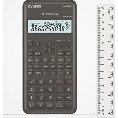 Casio FX-82MS 2. Versiyon 240 Fonksiyon Bilimsel Hesap Makinesi