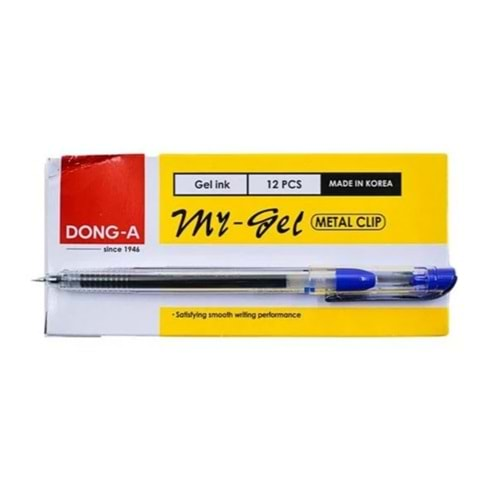 Dong-A My-Gel İğne Uçlu Kalem 0,5 mm. 12'li paket MAVİ