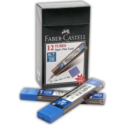 Faber-Castell Süper Fine Min 2B 0.7 mm (75 mm) 12 tüp