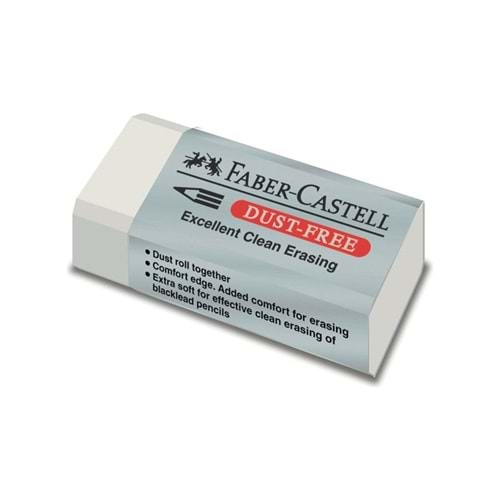 Faber-Castell Faber Castell Dust-Free 18 71 30 Küçük Silgi - Beyaz