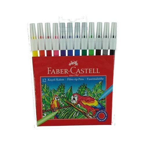 Faber-Castell Keçeli Kalem 12 Renk Yıkanabilir