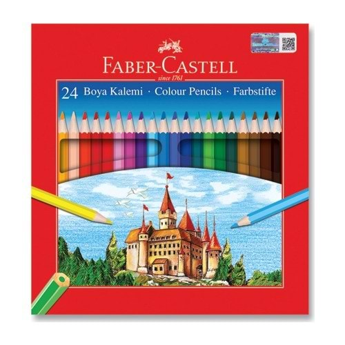 Faber-Castell Karton Kutu Boya Kalemi 24 Renk