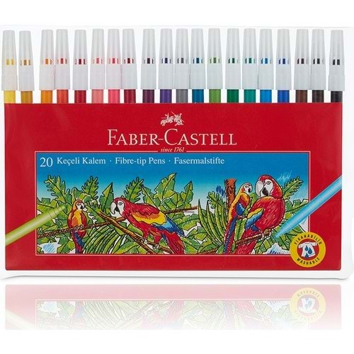 Faber-Castell Keçeli Kalem 20 Renk Yıkanabilir