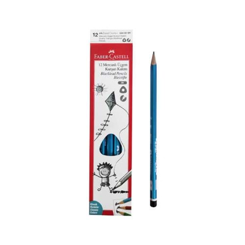 Faber Castell Kurşun Kalem Mercanlı 2B Üçgen 144 LÜ