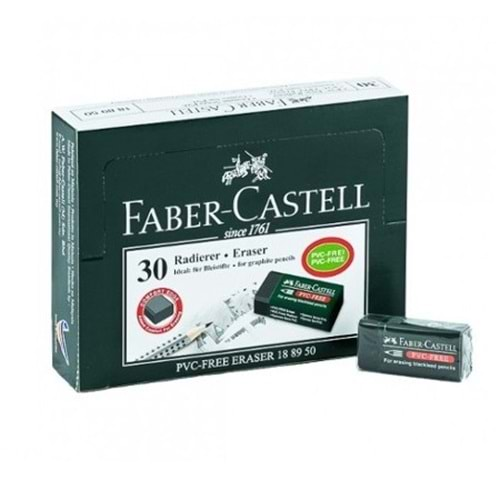 Faber Castell 188930 Siyah Silgi 30'lu PAKET