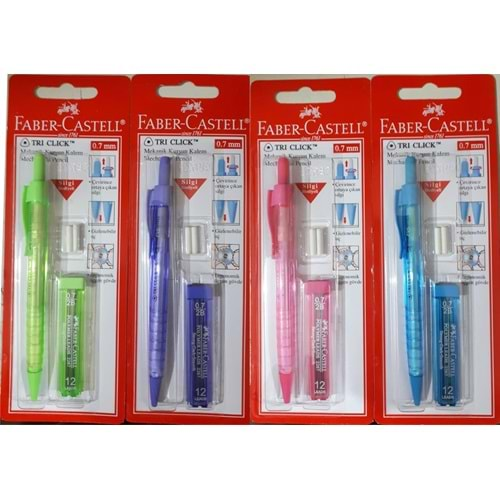 Faber Castell 0.7 Mm Tri Click Versatil Kalem Seti