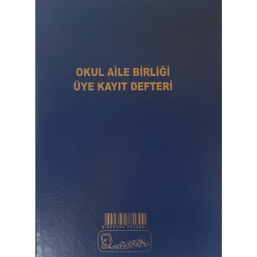 Kocaoluk Okul Aile Birliği Üye Kayıt Defteri Cilt Kapak