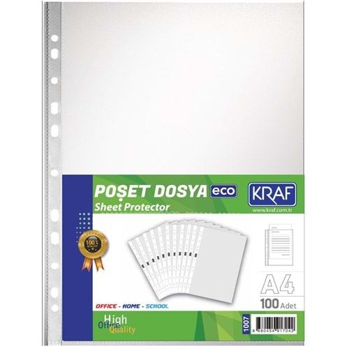 KRAF POŞET DOSYA A4 ECO 100LÜ 1007