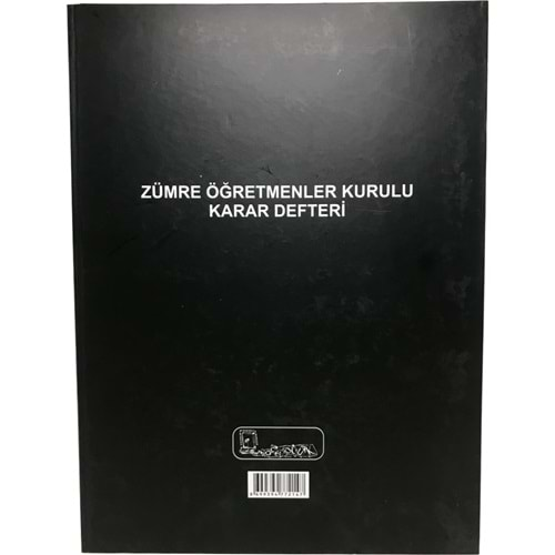 Kocaoluk Zümre Öğretmenler Kurulu Karar Defteri Ciltli