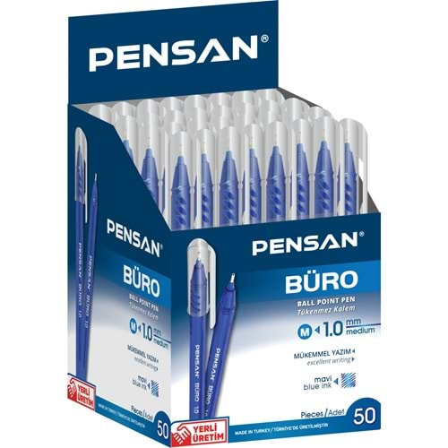 PENSAN BÜRO TÜKENMEZ KALEM 1MM 2270 MAVİ 50 Lİ