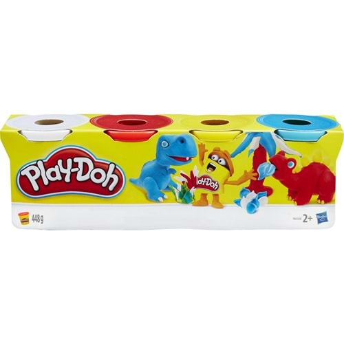 Play-Doh 4'lü Hamur - B6508 oyun hamuru Klasik Renkler 448 gr