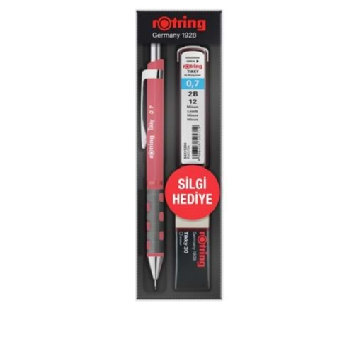 Rotring Tikky Okul Seti Uç+ Silgi Hediyeli Versatil Seti 0.7 Gül Kurusu